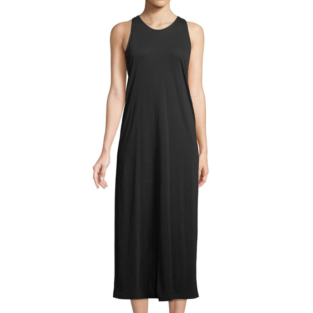 NWT Vince Twist Back Midi Tank Dress Large Black